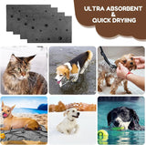 *Set of 4 - Soft and Absorbent Microfiber Towels for Dogs – Quick-Drying and Reusable Pet Towels