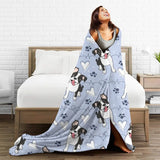 *Wrap Yourself in Love with the Super Soft Boston Terrier Flannel Throw Blanket! 🐾❤️ - Cozy Dog Lover Gift, Cute Terrier Design