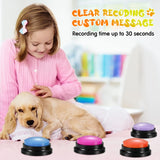 *Dog Recordable Pet Speaking Buttons - Talking Button Set, Pet Communication Device, Interactive Training Tool