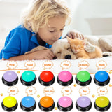 *Dog Recordable Pet Speaking Buttons - Talking Button Set, Pet Communication Device, Interactive Training Tool