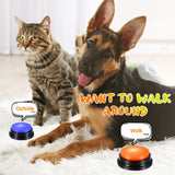 *Dog Recordable Pet Speaking Buttons - Talking Button Set, Pet Communication Device, Interactive Training Tool