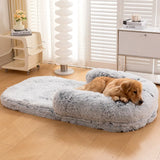 *🐾 Comfortable Foldable Human Dog Bed for Large Dogs – Orthopedic, Washable, and Perfect for Napping! 💤