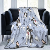 *Wrap Yourself in Love with the Super Soft Boston Terrier Flannel Throw Blanket! 🐾❤️ - Cozy Dog Lover Gift, Cute Terrier Design