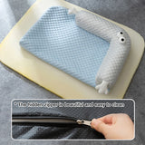 *Rectangle Dog Cool Bed Mat, Memory Sponge with Pillow Design 🐶✨ - Dog Cooling Mat, Memory Foam Dog Bed, Pet Pillow Bed