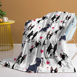 *Snuggle Up with the Adorable Pug Flannel Fleece Throw Blanket! 🐾🛋️ - Soft Pet Blanket, Cozy Dog Lover Gift, Cute Pug Design