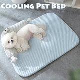 *Rectangle Dog Cool Bed Mat, Memory Sponge with Pillow Design 🐶✨ - Dog Cooling Mat, Memory Foam Dog Bed, Pet Pillow Bed