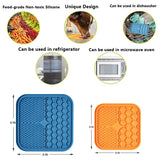 *Silicone Dog Lick Mat - Slow Feeder, Anxiety Relief, Pet Feeding Pad, Dishwasher Safe