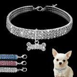 Rhinestone Dog Collar Necklace. - Shopsunshineblossoms