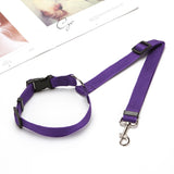 Solid Color Two-in-one Pet Car Seat Belt - Shopsunshineblossoms