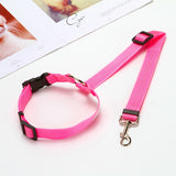 Solid Color Two-in-one Pet Car Seat Belt - Shopsunshineblossoms