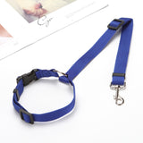 Solid Color Two-in-one Pet Car Seat Belt - Shopsunshineblossoms