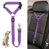 Solid Color Two-in-one Pet Car Seat Belt - Shopsunshineblossoms
